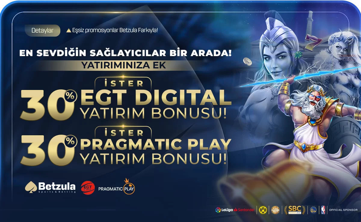 %30 EGT DIGITAL &PRAGMATIC PLAY YATIRIM BONUSU!